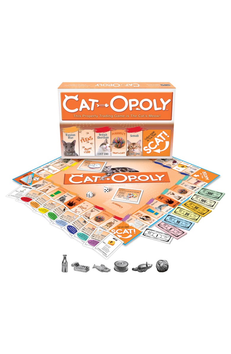 Late for the Sky Catopoly Monopoly Board Game, Main, color, Multicolored