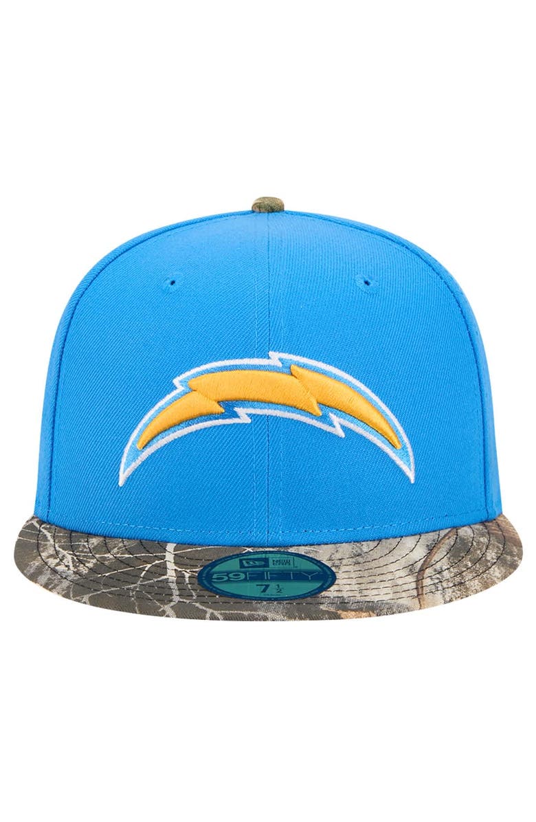 New Era Men's New Era Powder Blue Los Angeles Chargers Active Two-Tone Camo 59FIFTY Fitted Hat, Alternate, color, Powder Blue