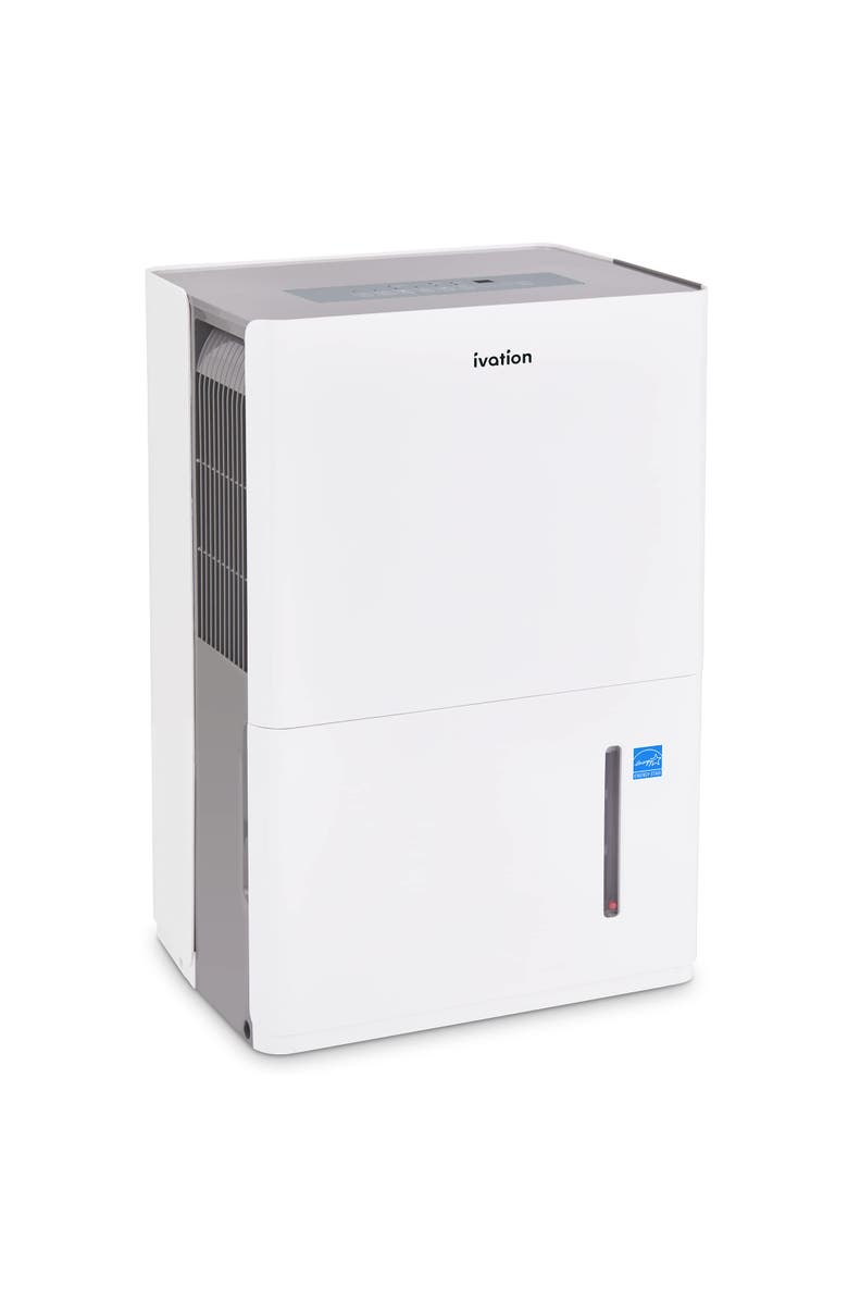 Ivation Energy Star Dehumidifier with Hose Connector, Humidity Control & Auto Shutoff, Alternate, color, White