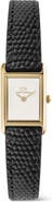 Daniel Wellington Bound Mini Tank Leather Strap Watch, 17mm x 26mm