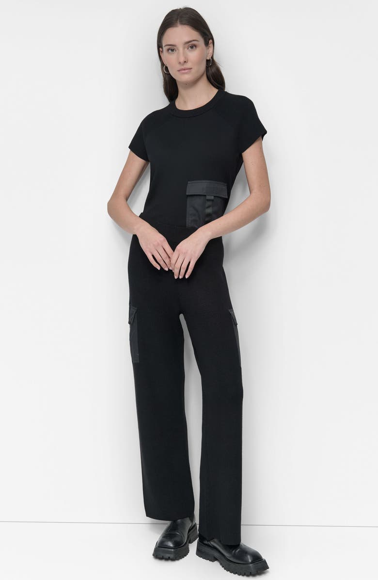 DKNY Cargo Sweater Pants, Alternate, color, 