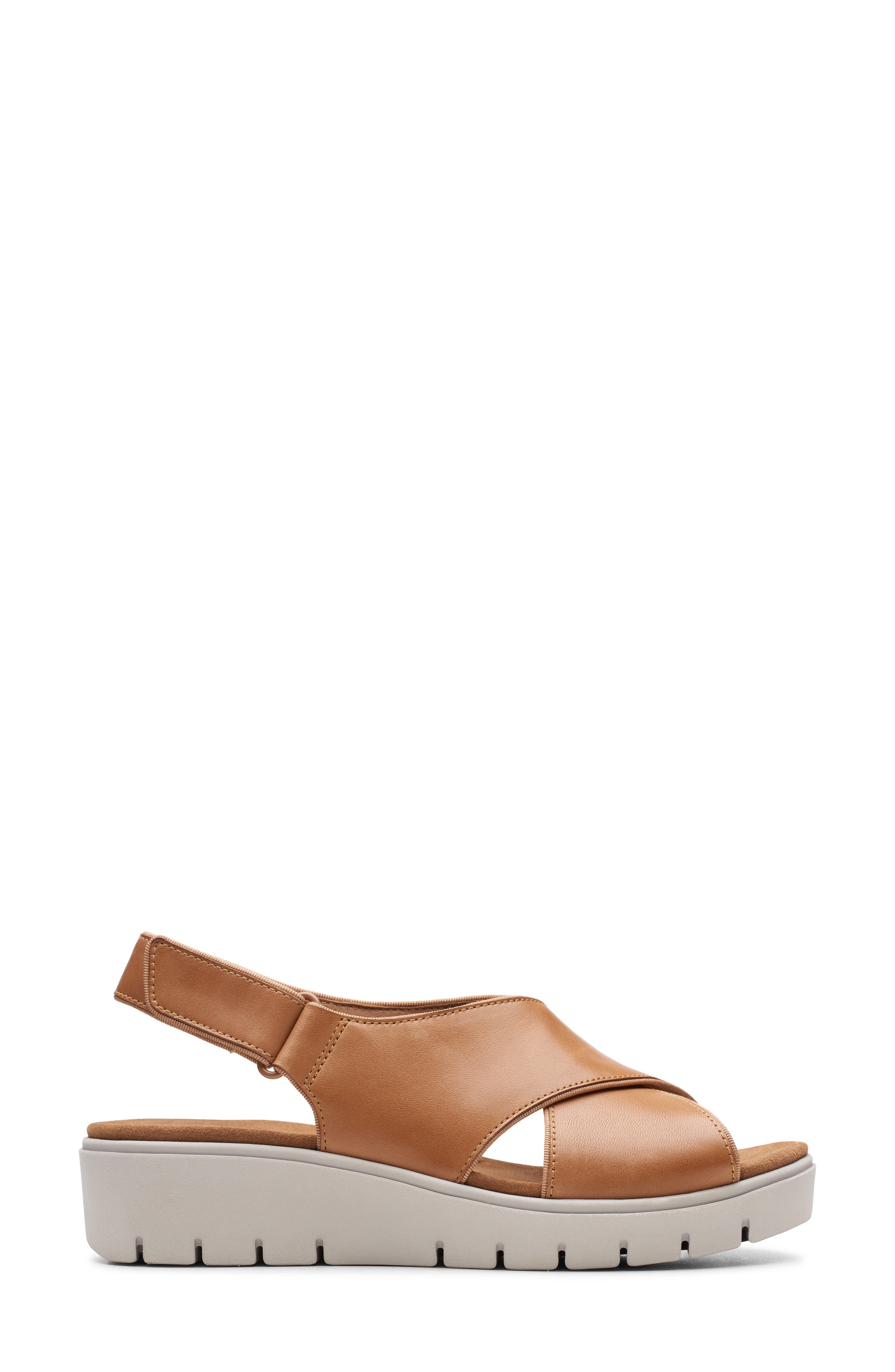 Un Karely Sun Slingback Sandal, Alternate, color, LIGHT TAN/ TAN LEATHER