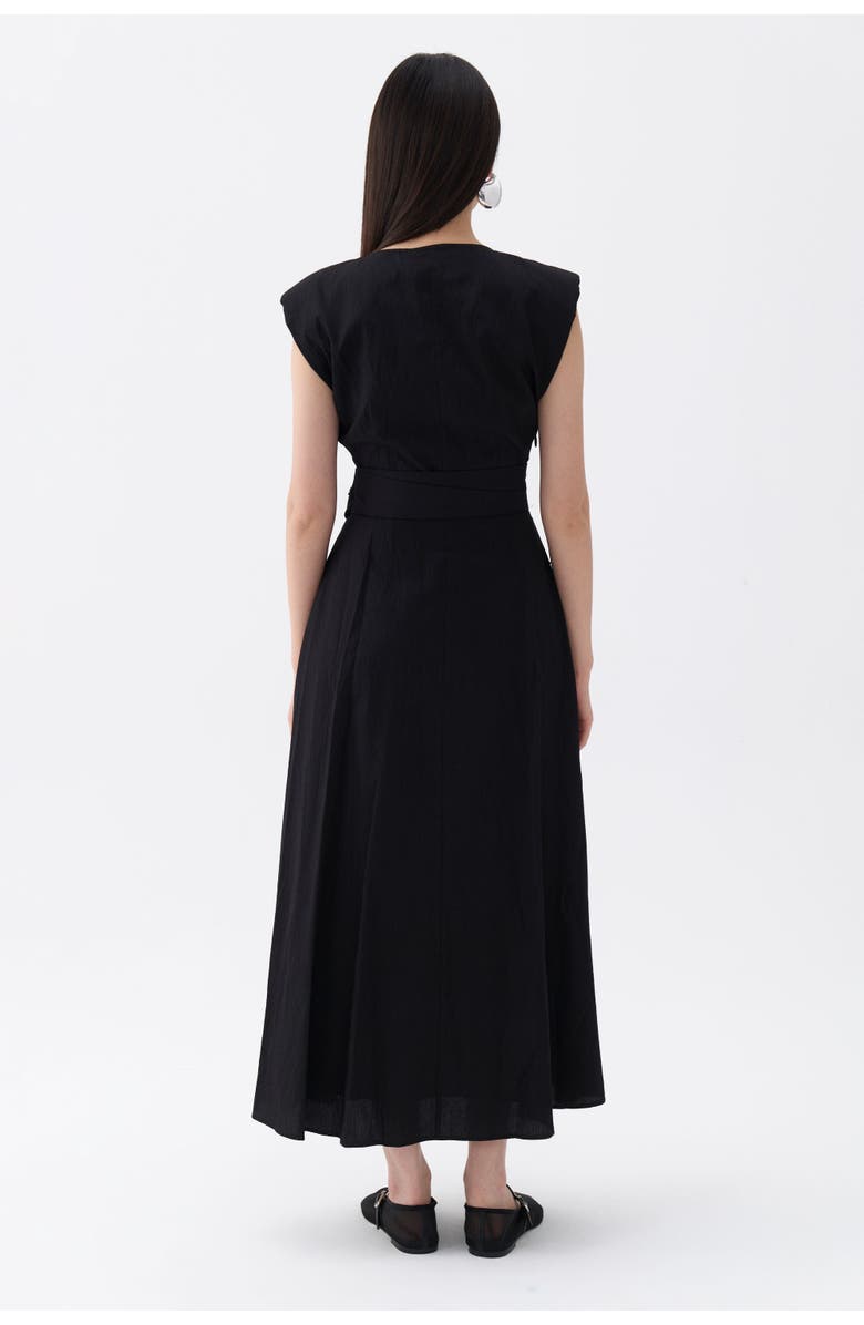 Nocturne Stone Embroidered Dress, Alternate, color, 