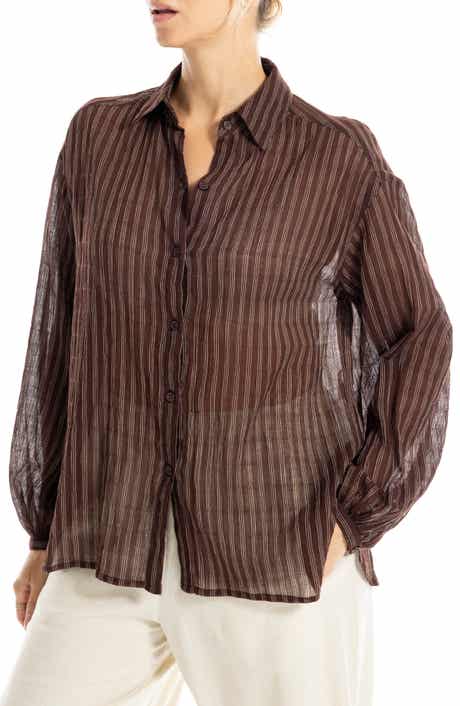 Striped Cotton Gauze Shirt