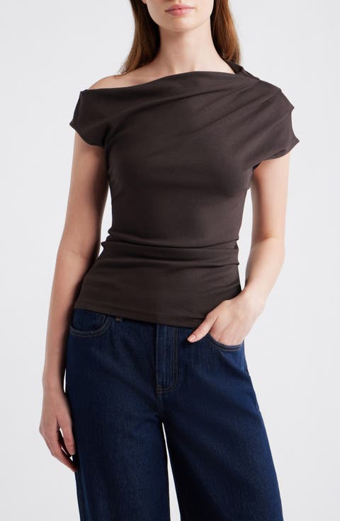 Asymmetric One-Shoulder Top (Regular & Plus)