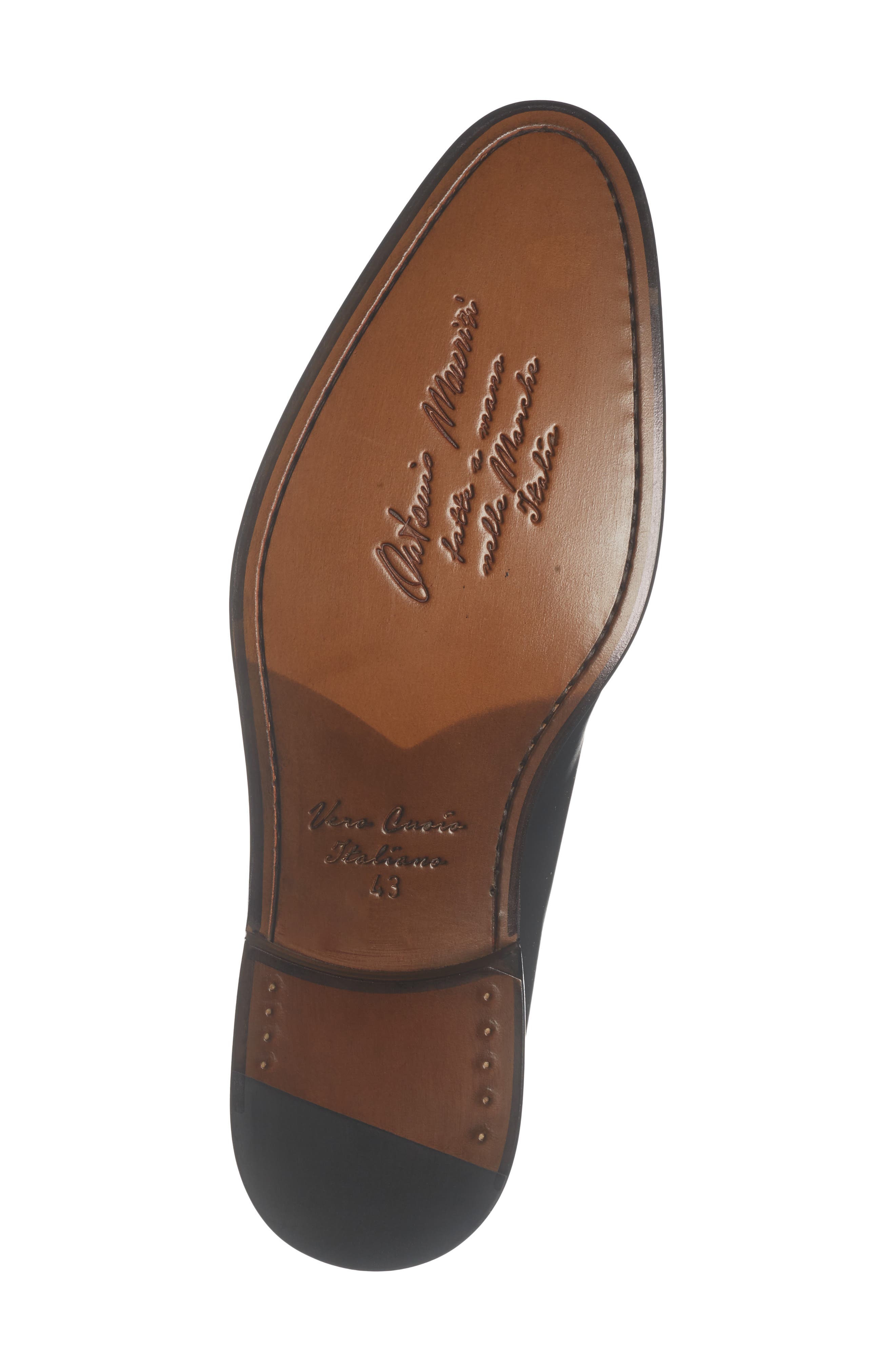 ANTONIO MAURIZI Plain Toe Derby, Alternate, color, Nero