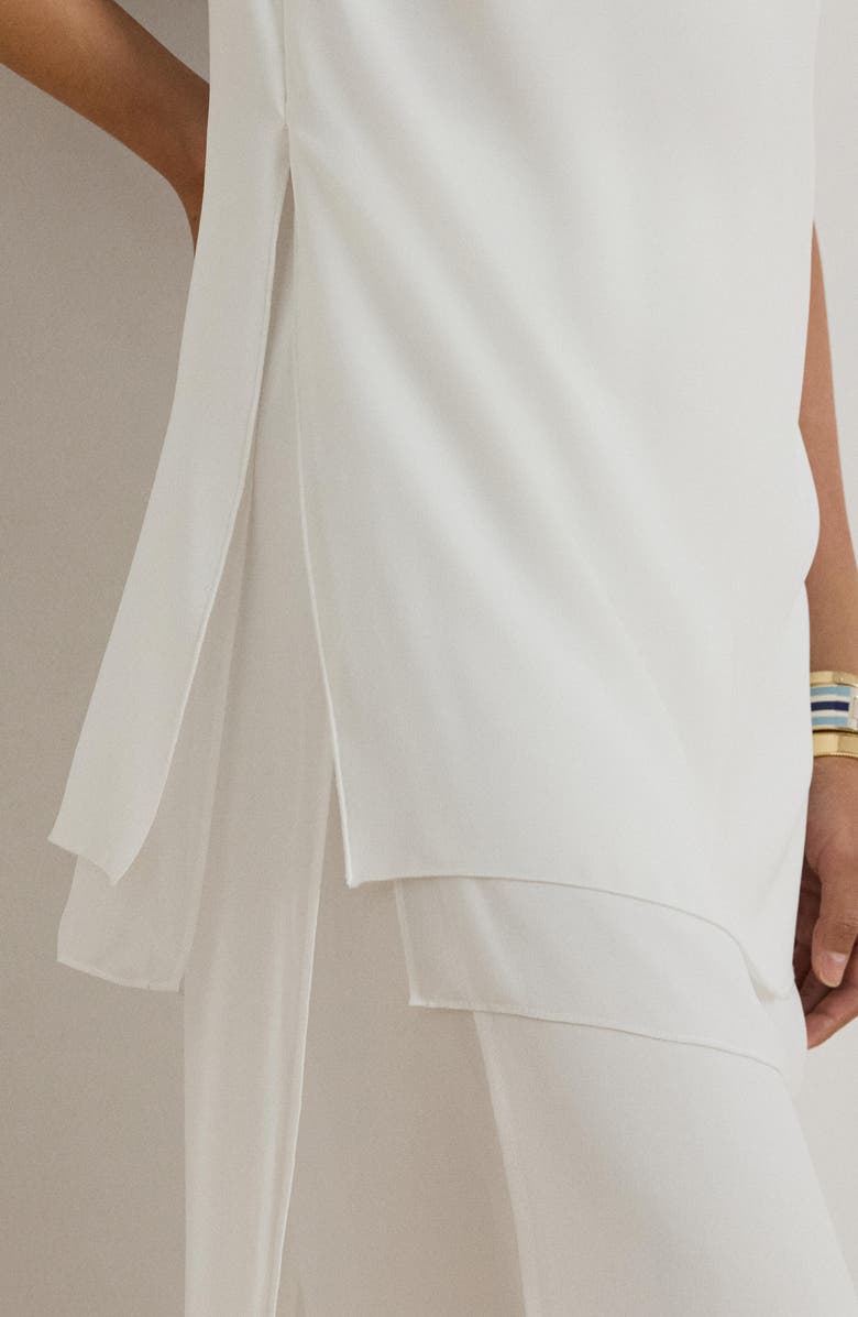 Lauren Ralph Lauren Naruti Layered Sleeveless Tunic Top, Alternate, color, White