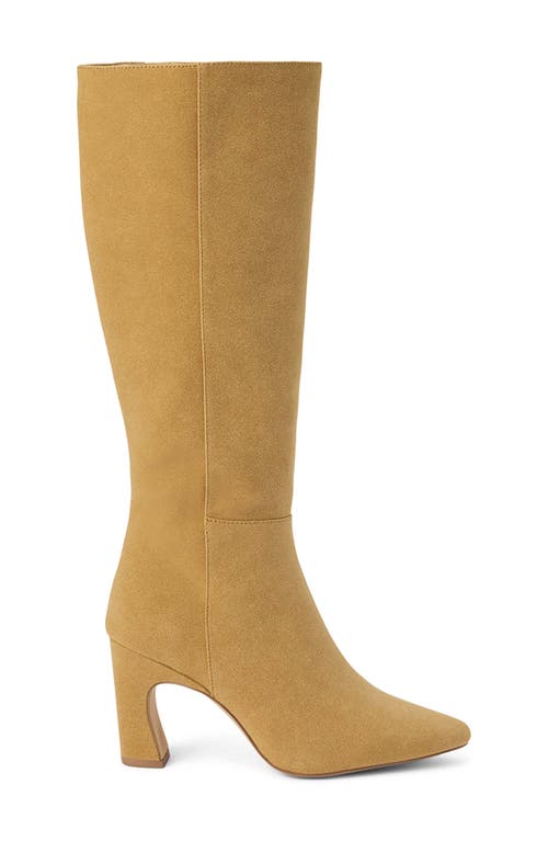 Coconuts By Matisse Willow Pointed Toe Knee High Boot In Gold