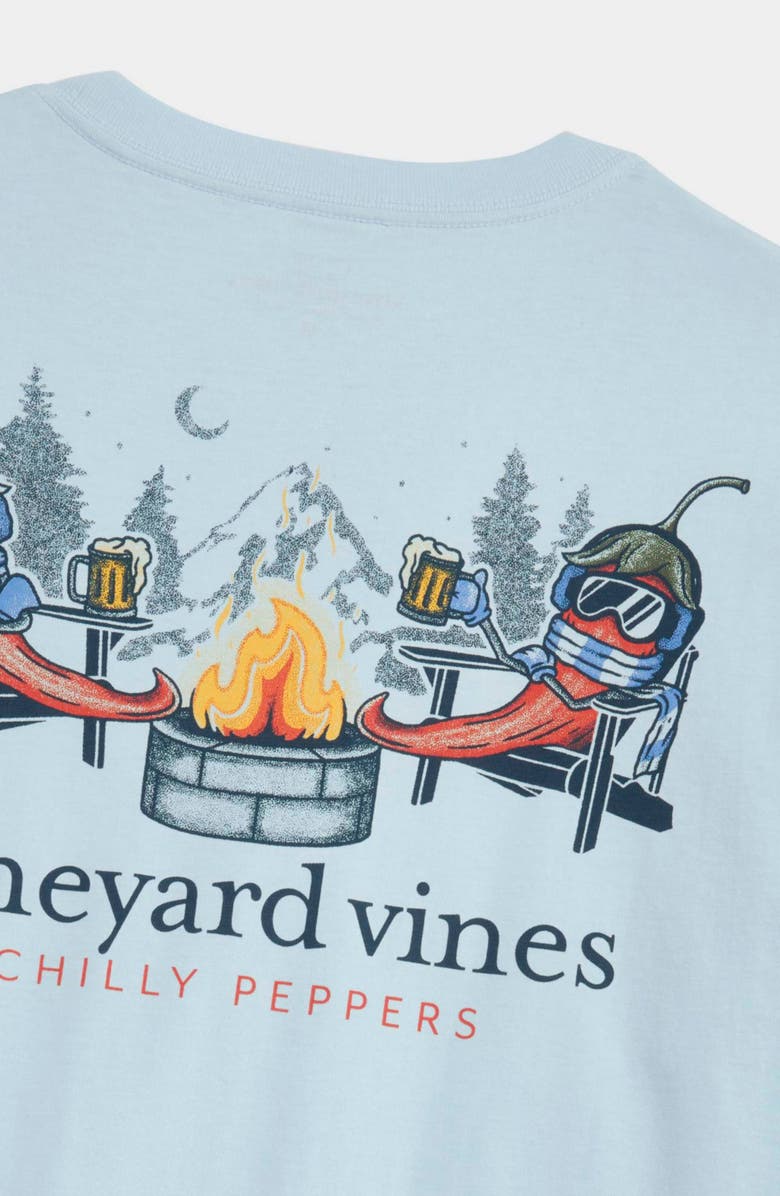 vineyard vines Chilly Peppers Long Sleeve Cotton Graphic Pocket T-Shirt, Alternate, color,