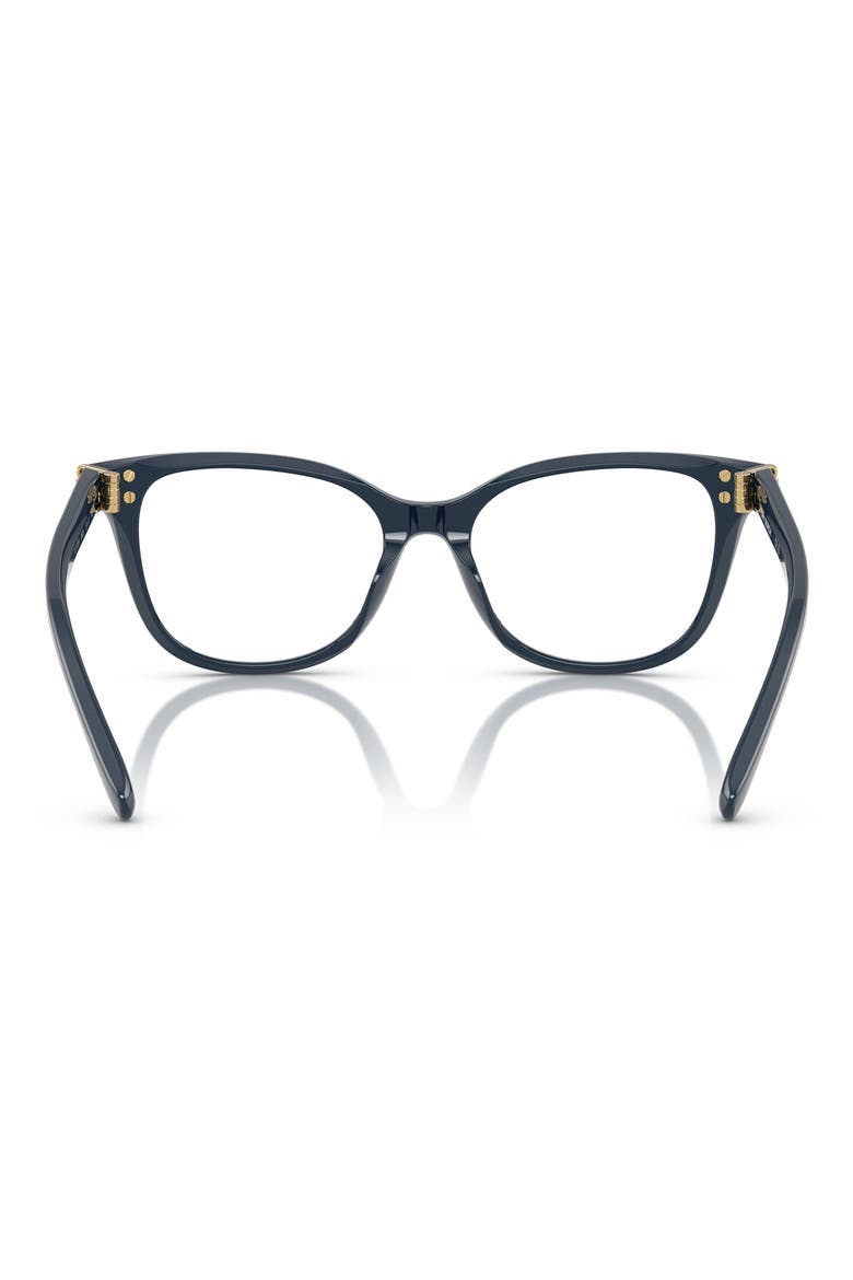 53mm Square Optical Glasses, Alternate, color, DARK BLUE