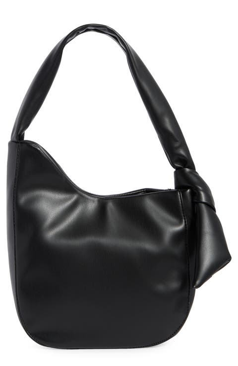 Asymmetric Knot Shoulder Bag