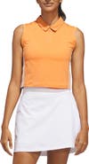 adidas Beyond the Course Twistknit Sleeveless Crop Polo
