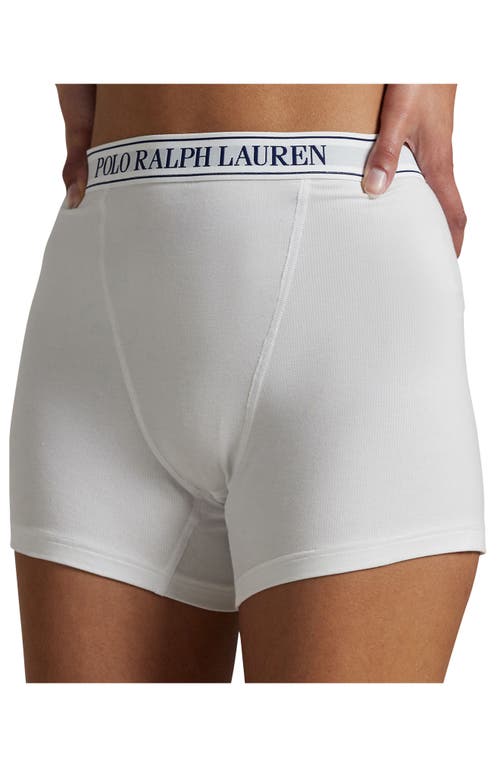 Polo Ralph Lauren Logo Band Knit Boxers In White