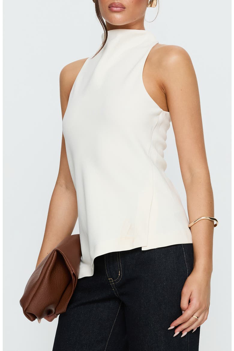 Days Get Dark Mock Neck Sleeveless Top, Alternate, color, CREAM