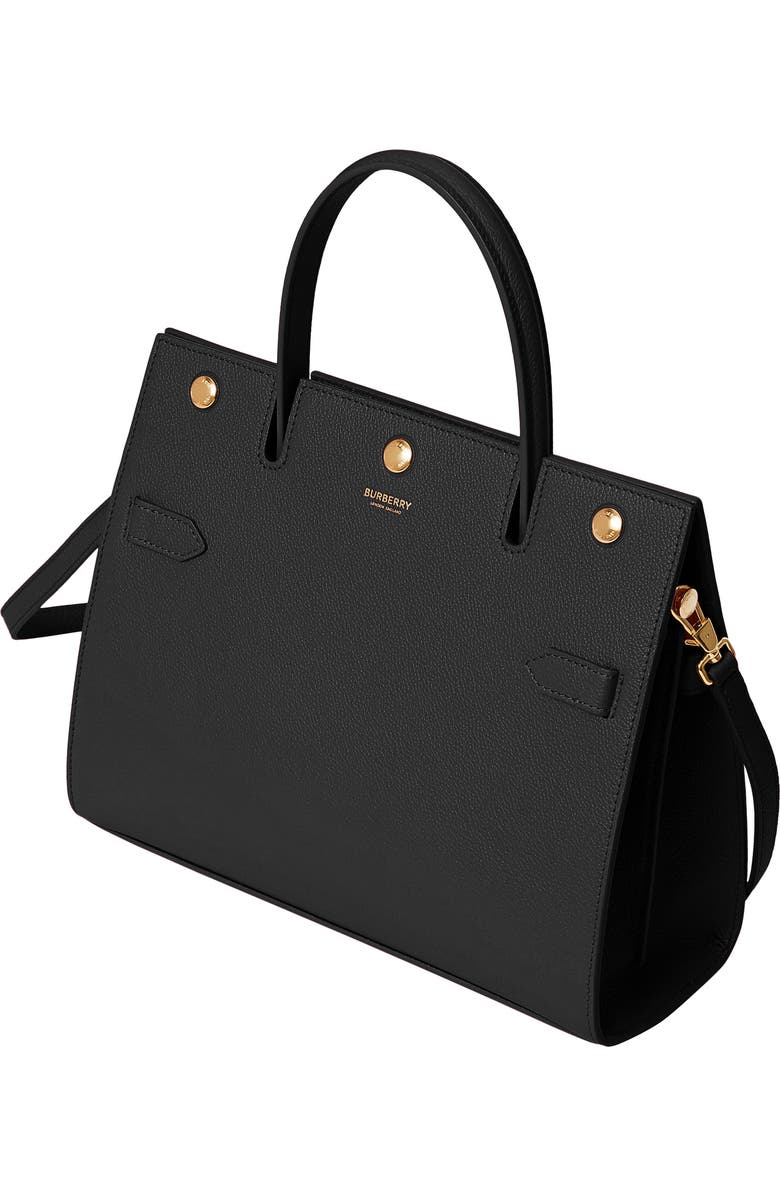 Burberry Small Title Leather Bag, Alternate, color,