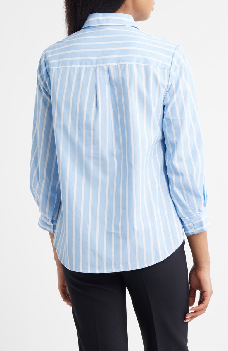 Anne Klein Pleated Sleeve Shirt, Alternate, color, 