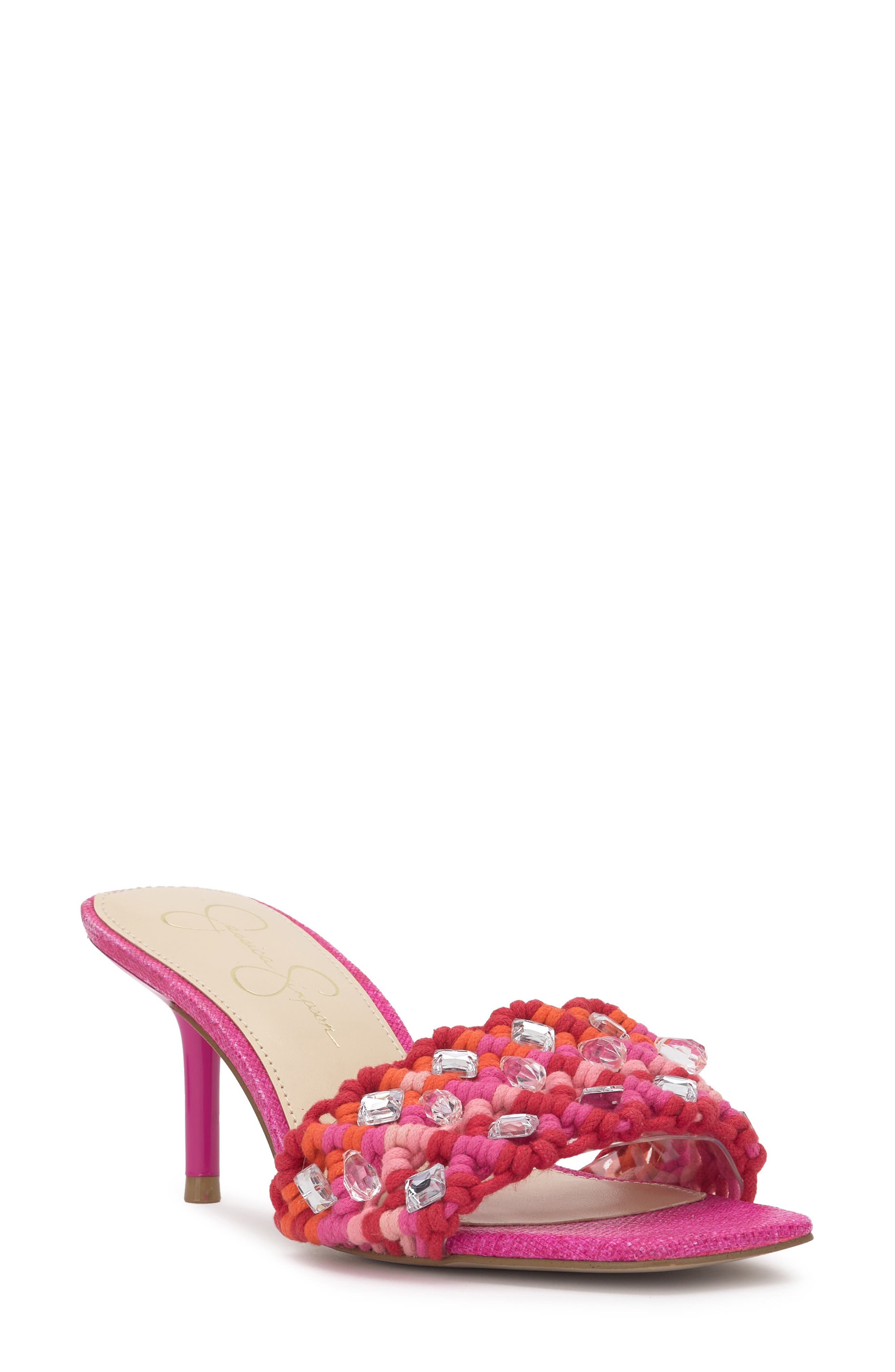 Cameleah 2 Beaded Sandal, Main, color, BRPINK 01