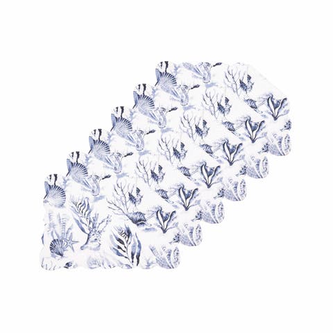 Midnight Lagoon Placemats Set of 6, 13" x 19"