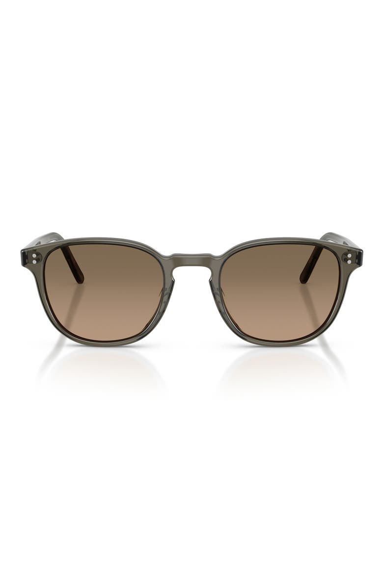 49mm Fairmont Sun Polarized Round Sunglasses, Main, color, INKWELL / SANDSTONE