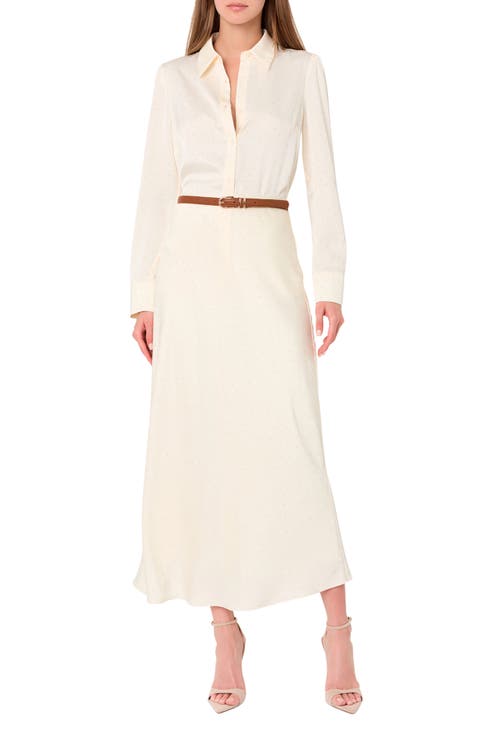 Eden Satin Midi Skirt