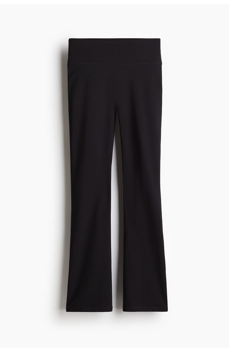 H&M Flared Sports Leggings With Softmove, Main, color, Black