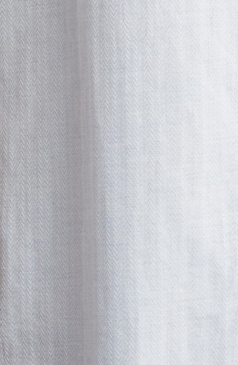 Robert Barakett Silvera Herringbone Slub Short Sleeve Button-Up Shirt, Alternate, color, Blue