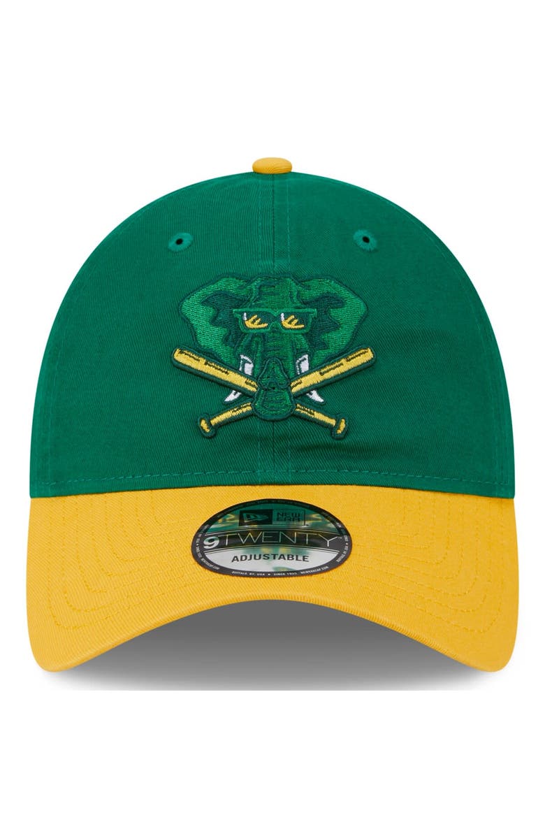 New Era Youth New Era  Kelly Green Oakland Athletics 2024 Batting Practice 9TWENTY Adjustable Hat, Alternate, color, 
