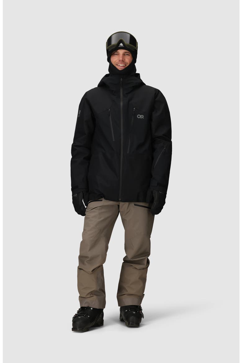 Powderverse Waterproof Ski Jacket, Alternate, color, BLACK