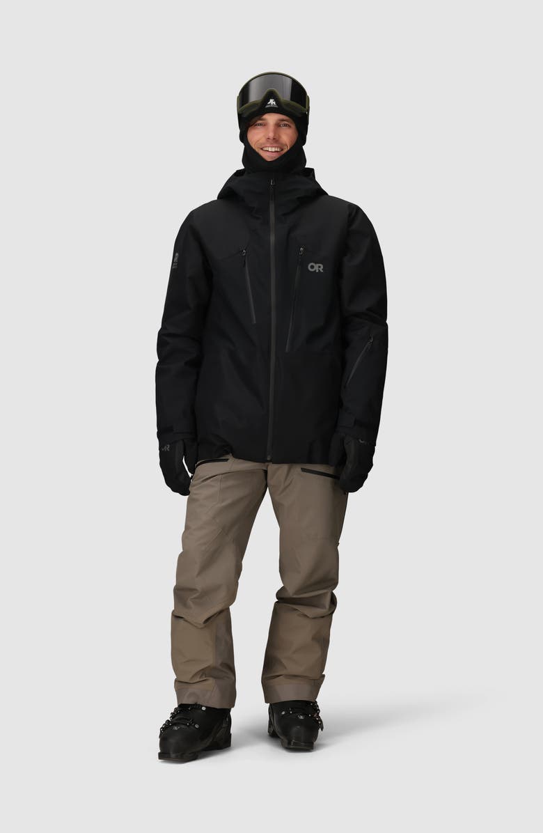 Outdoor Research Powderverse Waterproof Ski Jacket, Alternate, color, Black