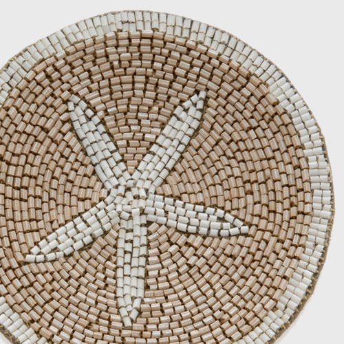 Joanna Buchanan Hand Beaded Coasters In Neutral