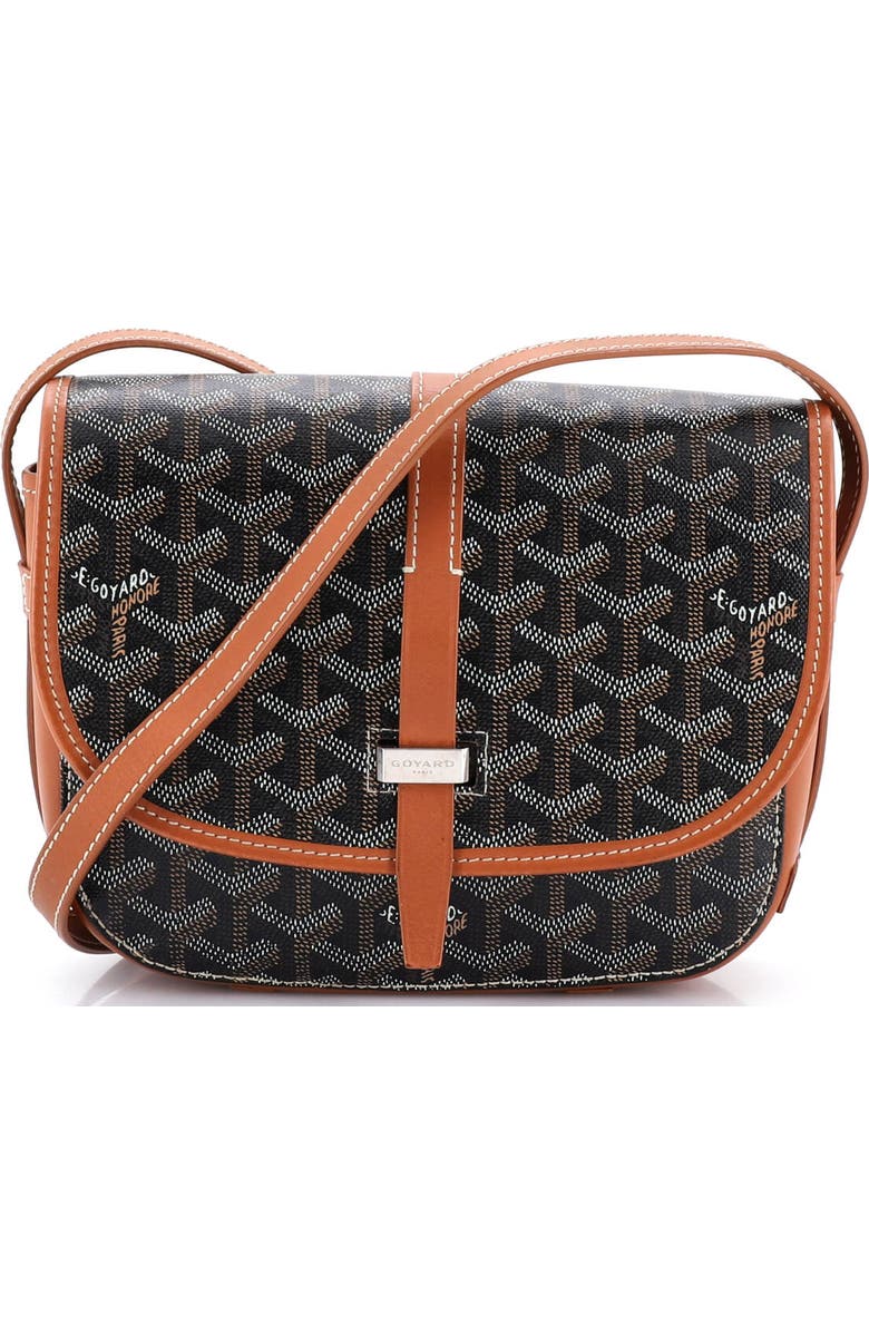 Pre-Owned Goyard Belvedere II Messenger Bag Coated Canvas PM, Main, color, Brown