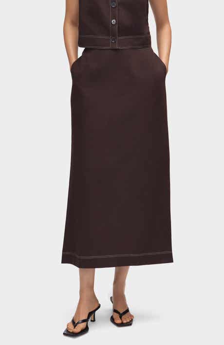 Mia Topstitch Detail Skirt