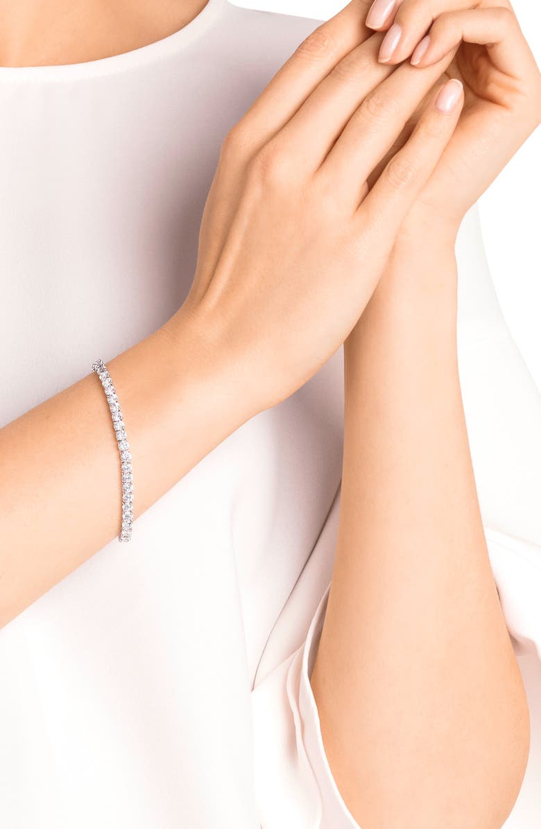 Swarovski Crystal Tennis Bracelet, Alternate, color, 