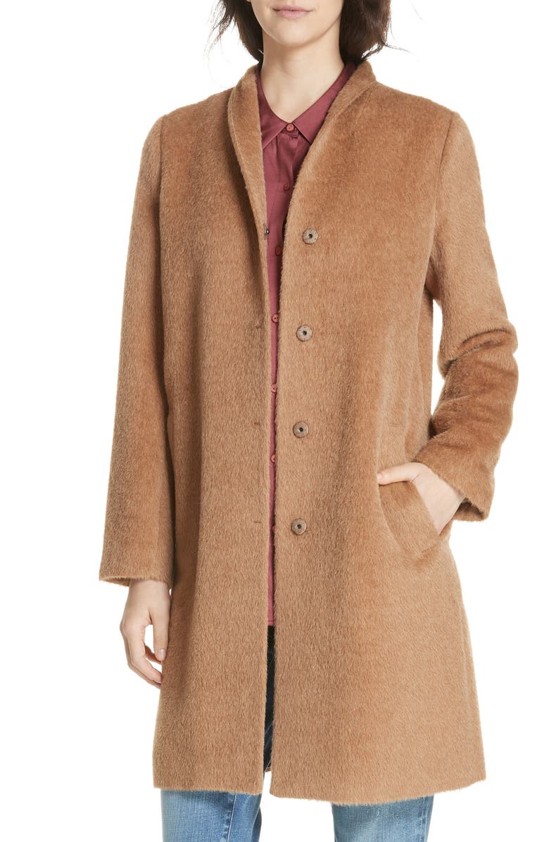 Eileen Fisher Suri Alpaca Blend Coat, Main, color, 