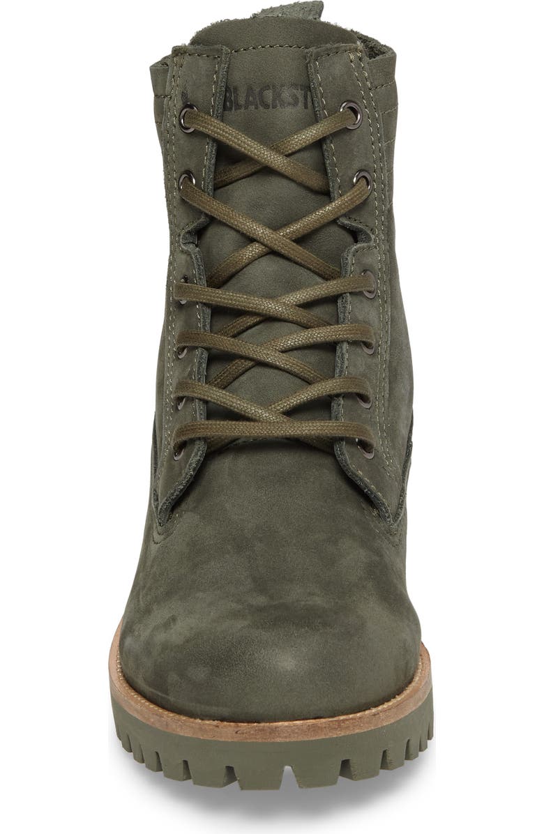 Blackstone OL23 Lace-Up Boot, Alternate, color, Dark Green Nubuck