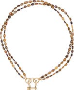 SHOP SPICY DAN Sir Double Stranded Petro-Tourmaline Necklace