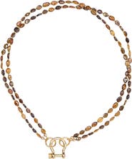 SHOP SPICY DAN Sir Double Stranded Petro-Tourmaline Necklace