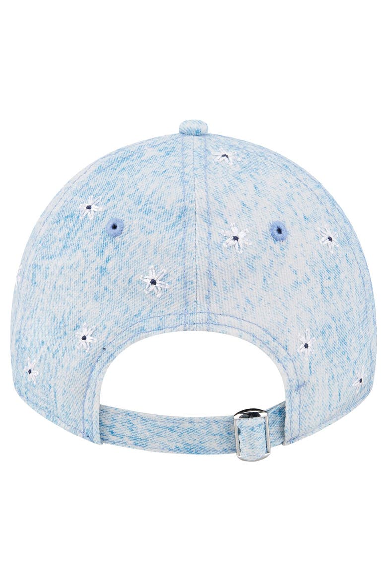 Women's New Era  Light Blue New York Yankees Daisy All Over 9TWENTY Adjustable Hat, Alternate, color, Light Blue