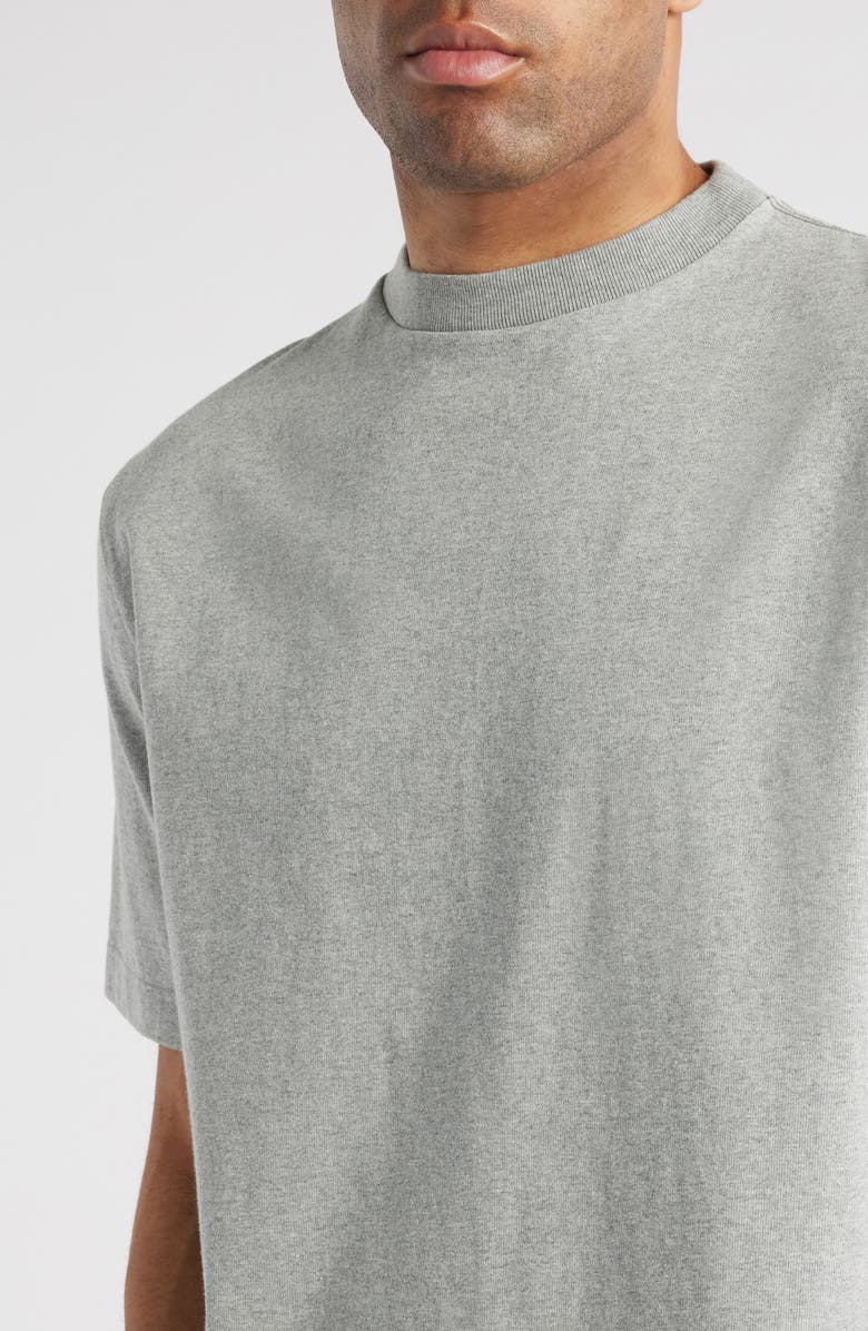 EDWIN Heathered Grey Cotton T-Shirt, Alternate, color, Grey