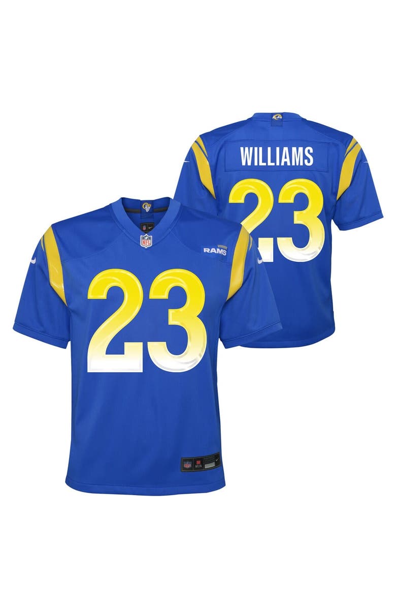Nike Youth Nike Kyren Williams Royal Los Angeles Rams Team Game Jersey, Main, color, Royal