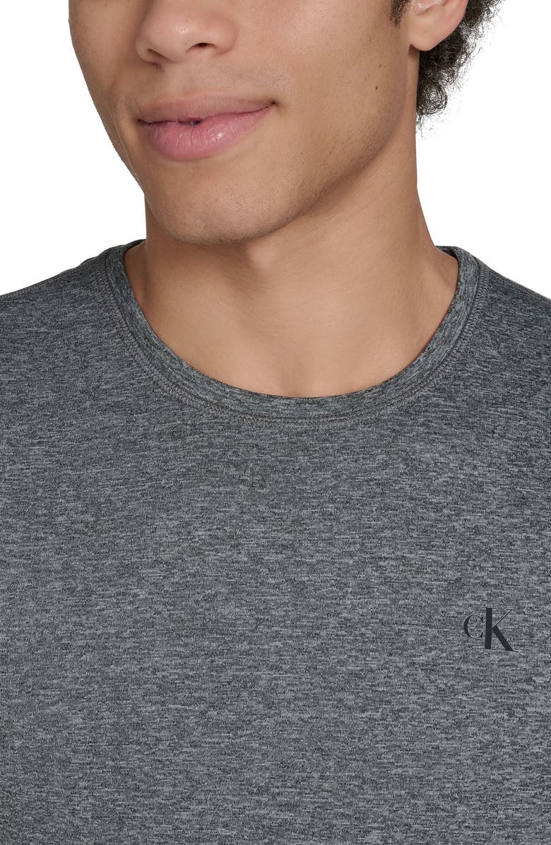 Calvin Klein Logo Sleeveless UPF 40+ Rashguard, Alternate, color, Grey Heather