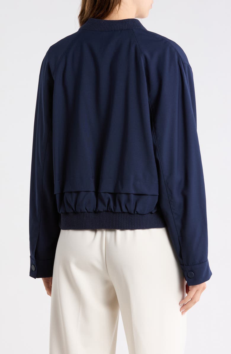 BOSS Jirian Virgin Wool Bomber, Alternate, color, Dark Blue
