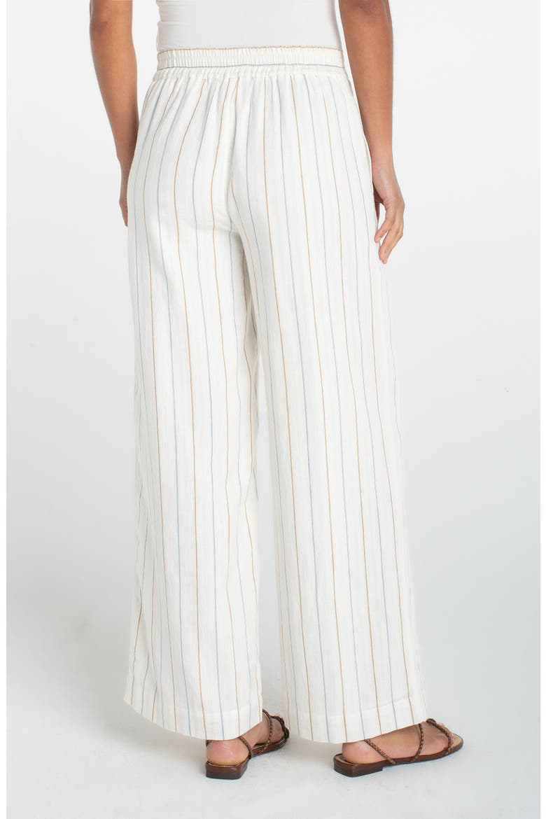 Stripe Pull-On Wide Leg Pants, Alternate, color, CREAM/ BLUE MULTI STRIPE