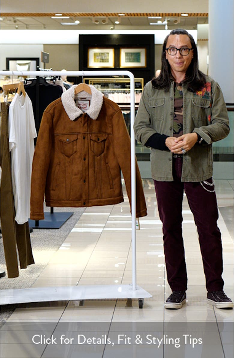 Faux Shearling Lined Trucker Jacket, sales video thumbnail