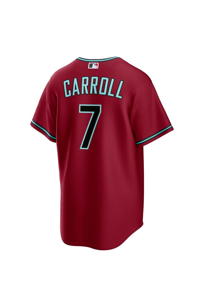 Men's Nike Corbin Carroll Crimson Arizona Diamondbacks Alternate 2 Replica Jersey, Alternate, color, Crimson