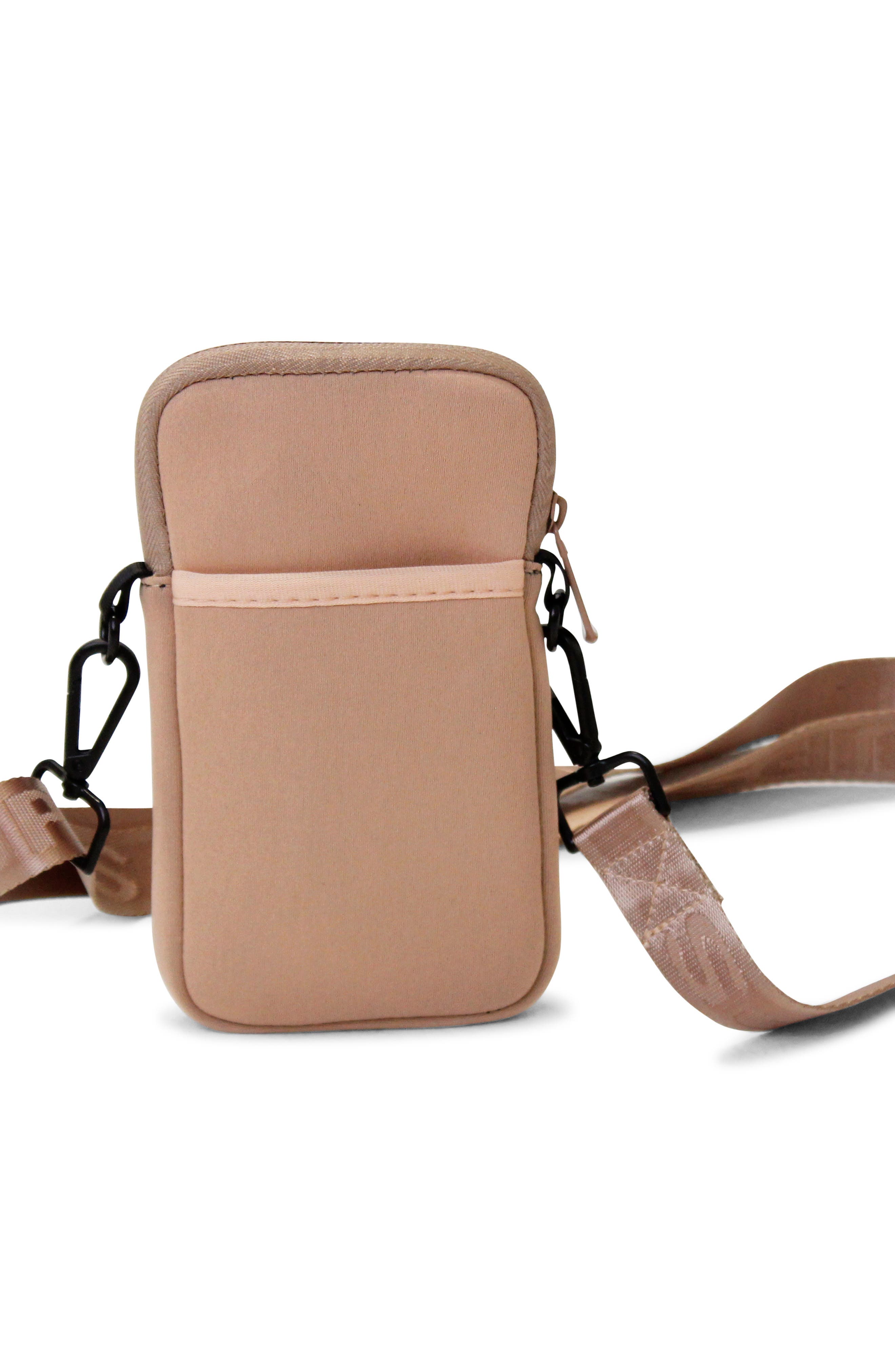 Water Resistant Phone Crossbody Bag, Main, color, BEIGE