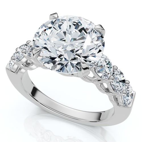 Bliss Diamond Certified 5ct Diamond Engagement Ring 14k Gold Or Platinum Lab Grown In Platinum