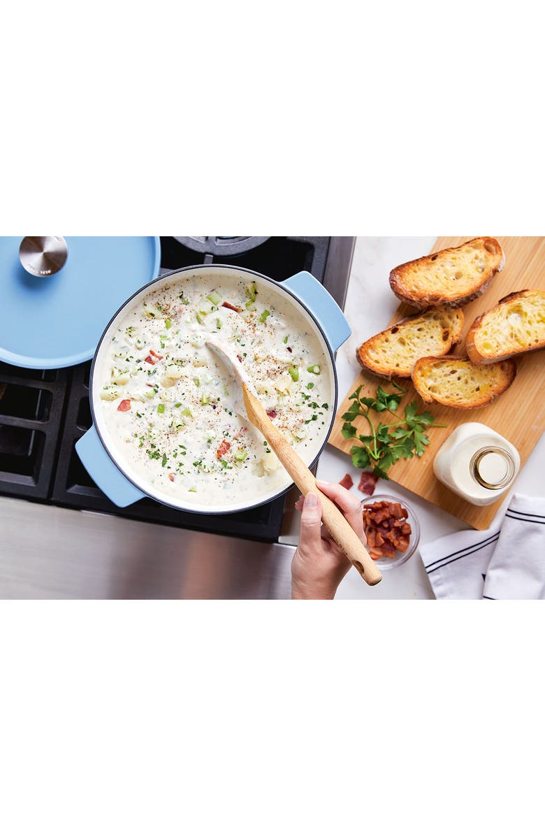 KITCHENAID 6-Quart Enameled Cast Iron Dutch Oven, Alternate, color, Blue Velvet