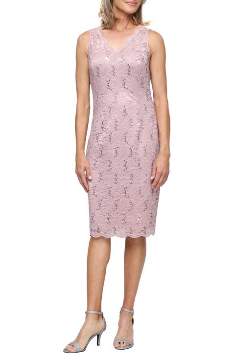 Lace Jacket and Sheath Dress Set (Petite)