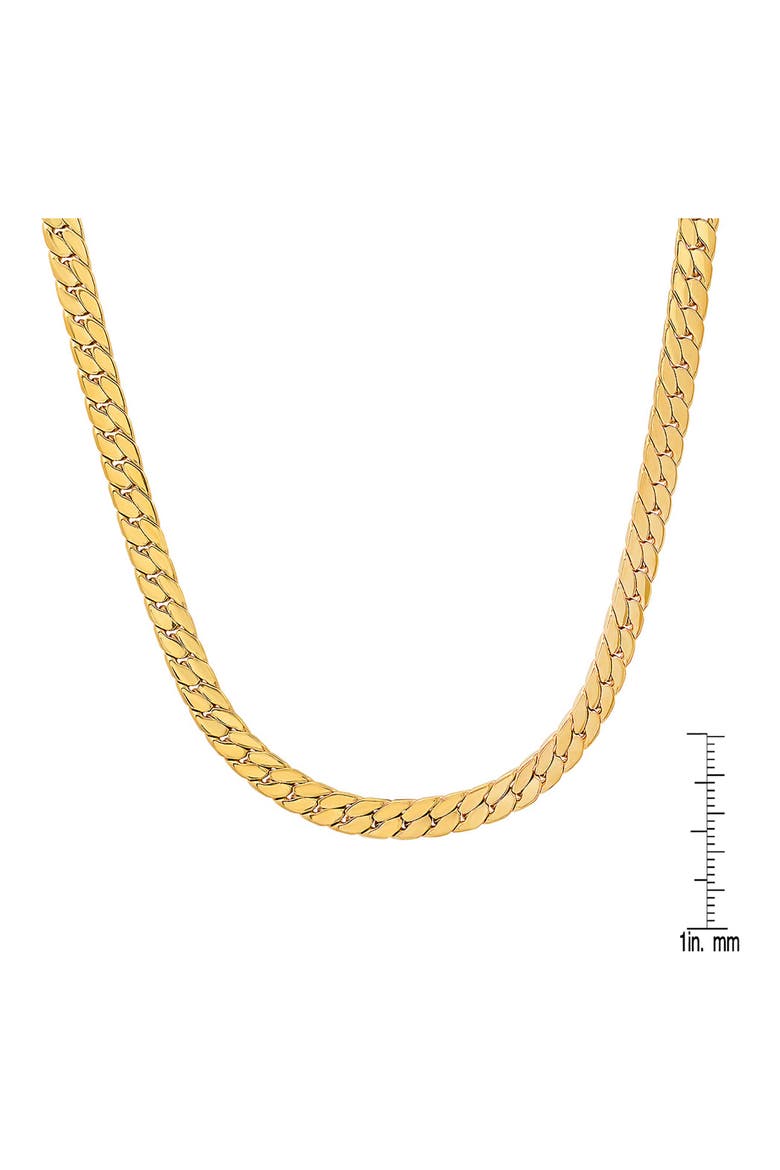 18K Gold Plated Chain Necklace, Alternate, color, GOLD